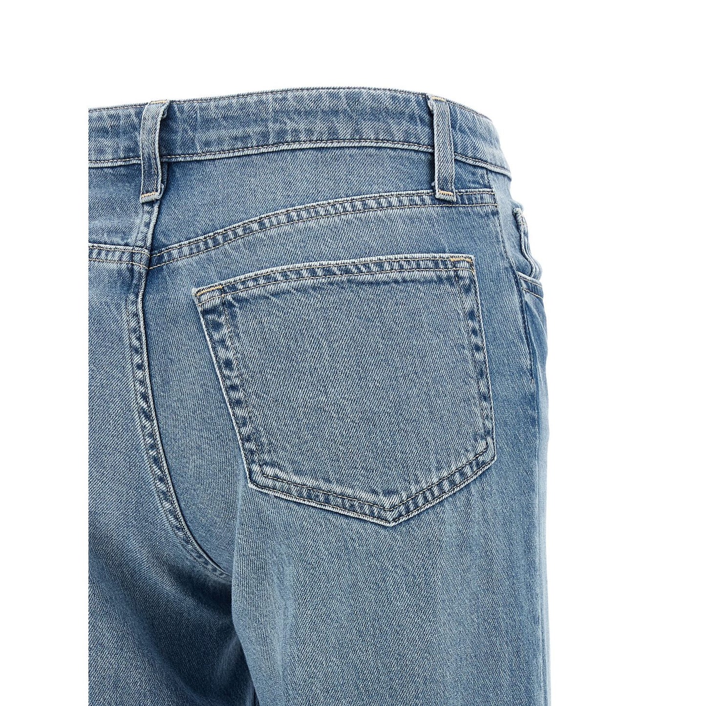 L'Agence Blue Cotton Jeans Denim