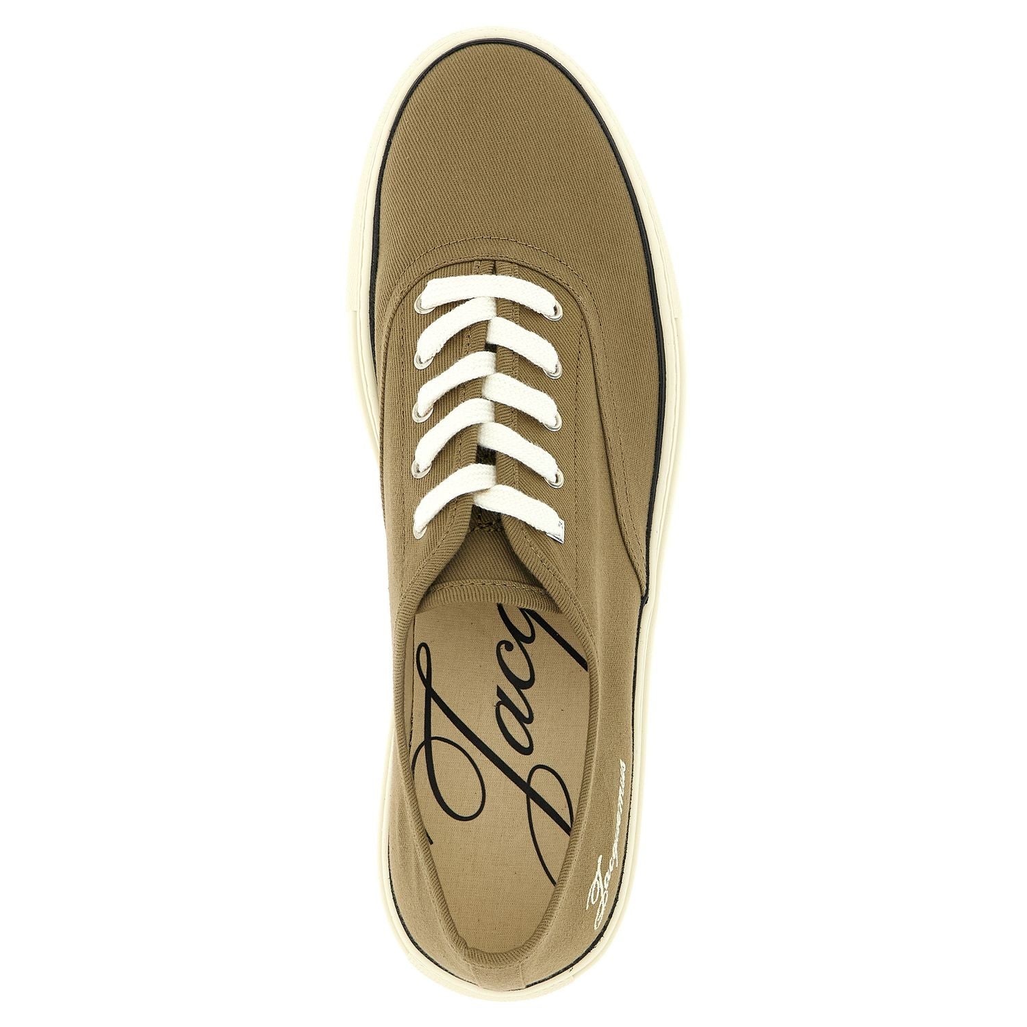 Jacquemus Bicolor Cotton Low Top Sneakers