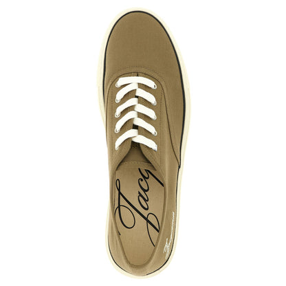 Jacquemus Bicolor Cotton Low Top Sneakers