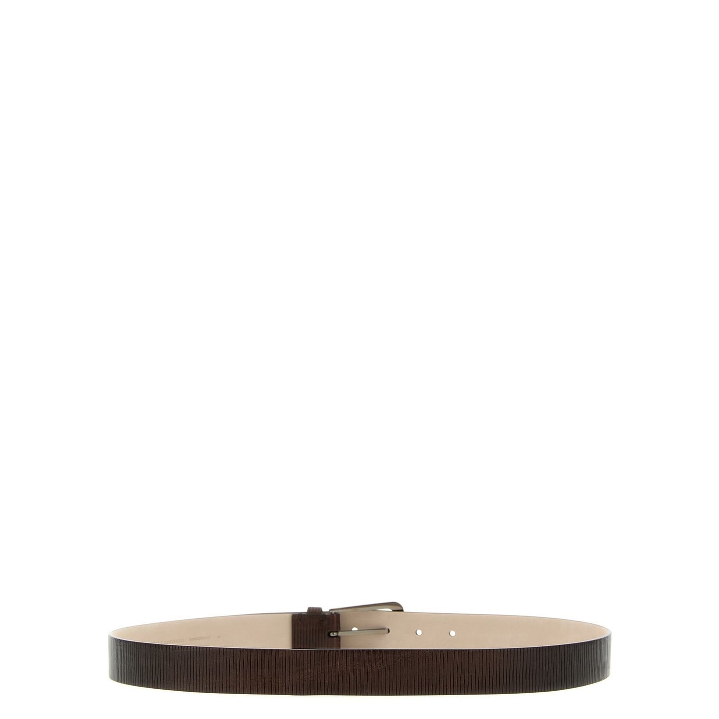 Brunello Cucinelli Brown Leather Regular Belt