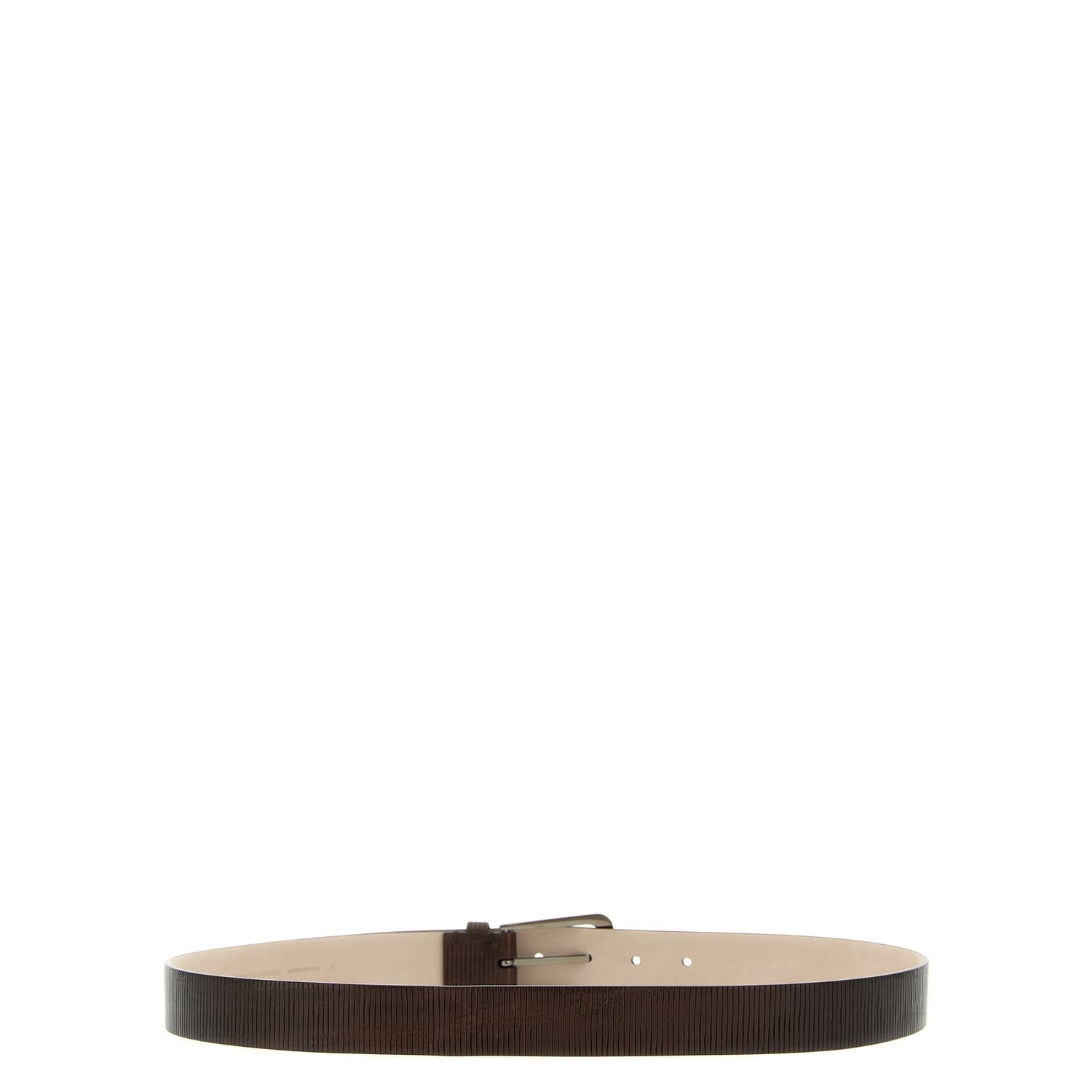 Brunello Cucinelli Brown Leather Regular Belt