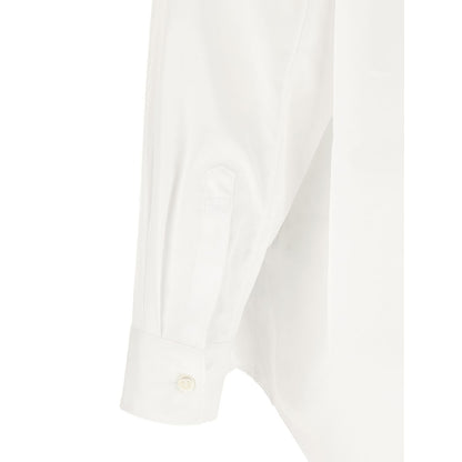 Comme Des Garçons White Cotton Blouse