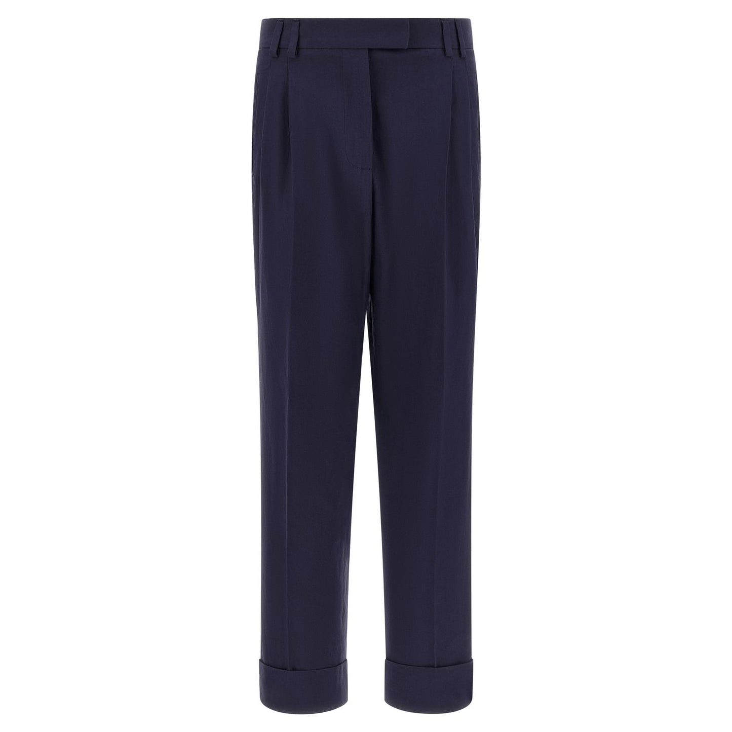 Alberto Biani Blue Cotton Pants