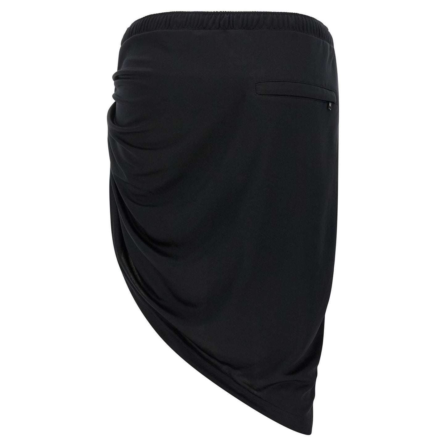 Courrèges Black Polyester Long Skirt