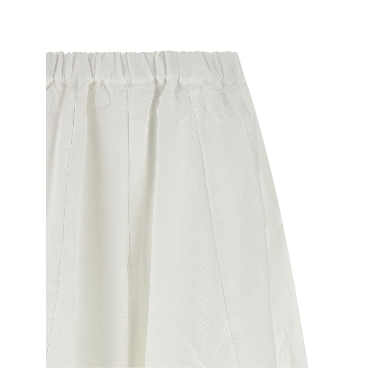 Comme Des Garçons White Polyester Casual Pants