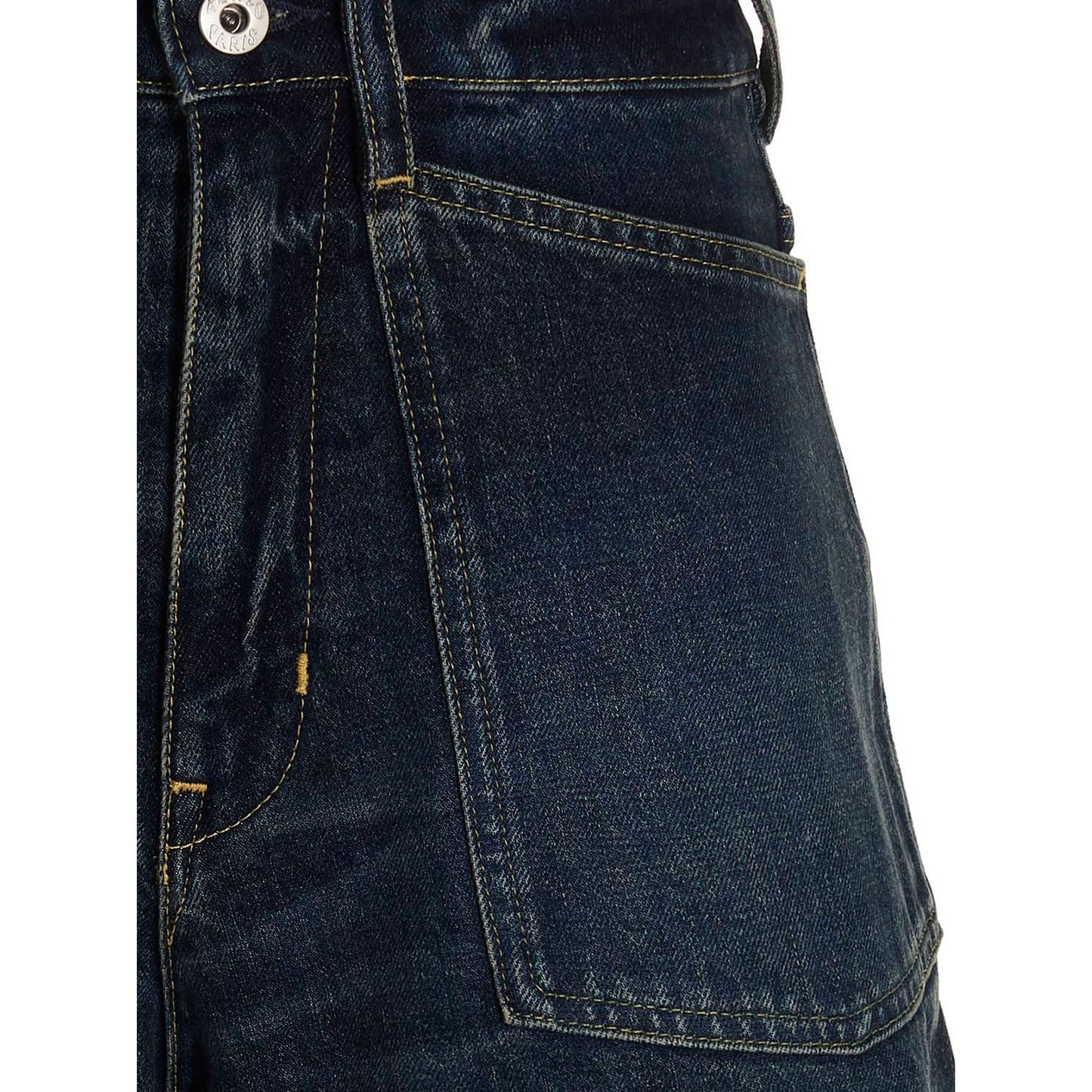 Kenzo Blue Cotton Bermuda Shorts