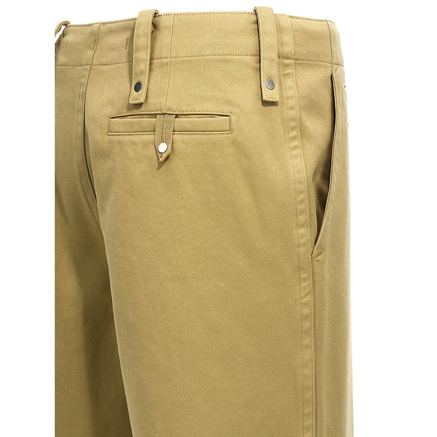 Burberry Beige Cotton Casual Pants