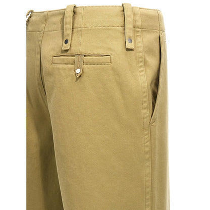 Burberry Beige Cotton Casual Pants
