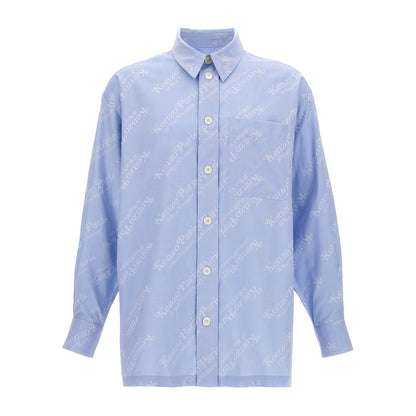 Kenzo Blue Cotton Blouse