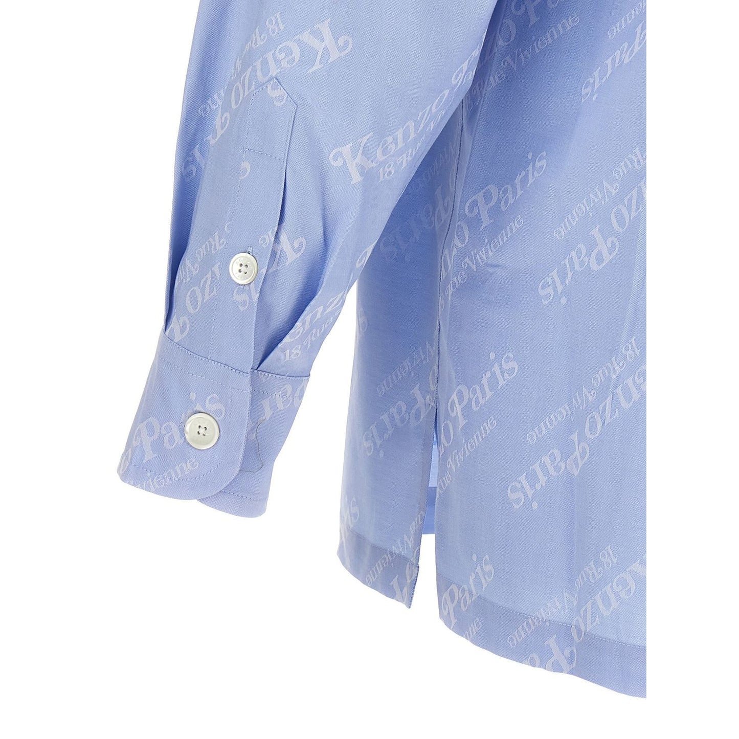 Kenzo Blue Cotton Blouse