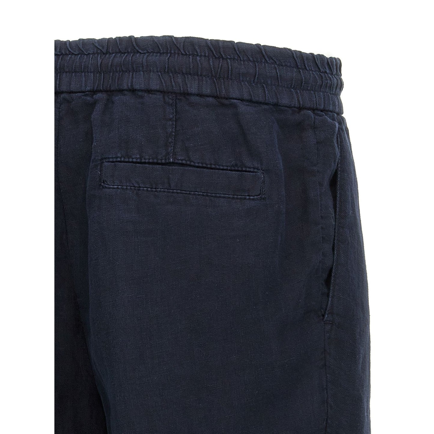 Brunello Cucinelli Blue Linen Bermuda Shorts