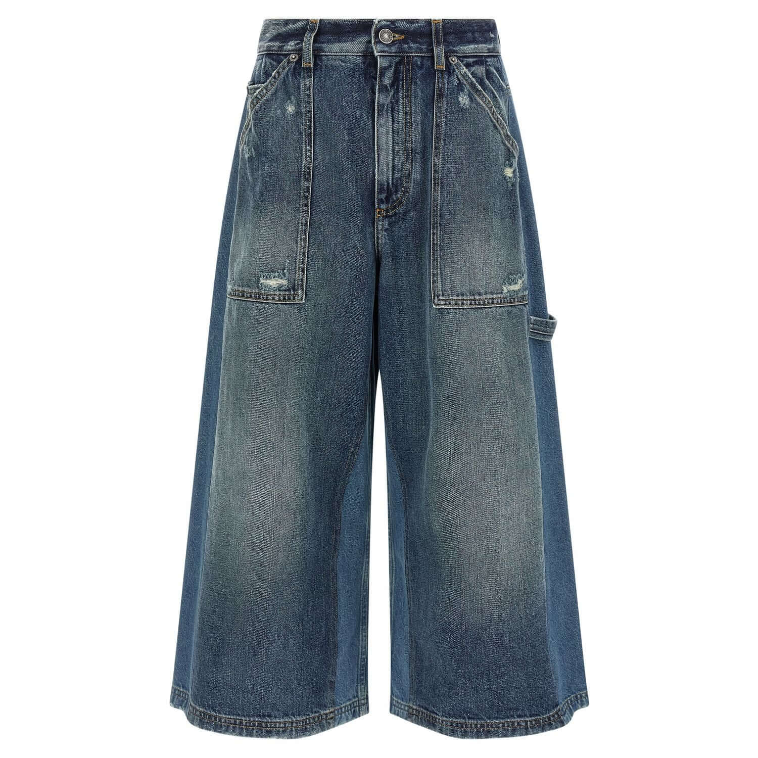 Dolce & Gabbana Blue Cotton Bermuda Shorts