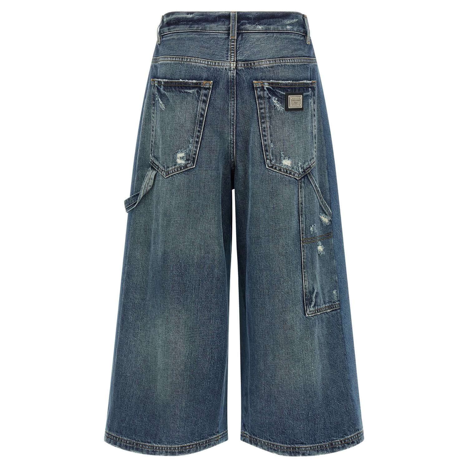 Dolce & Gabbana Blue Cotton Bermuda Shorts