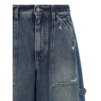 Dolce & Gabbana Blue Cotton Bermuda Shorts