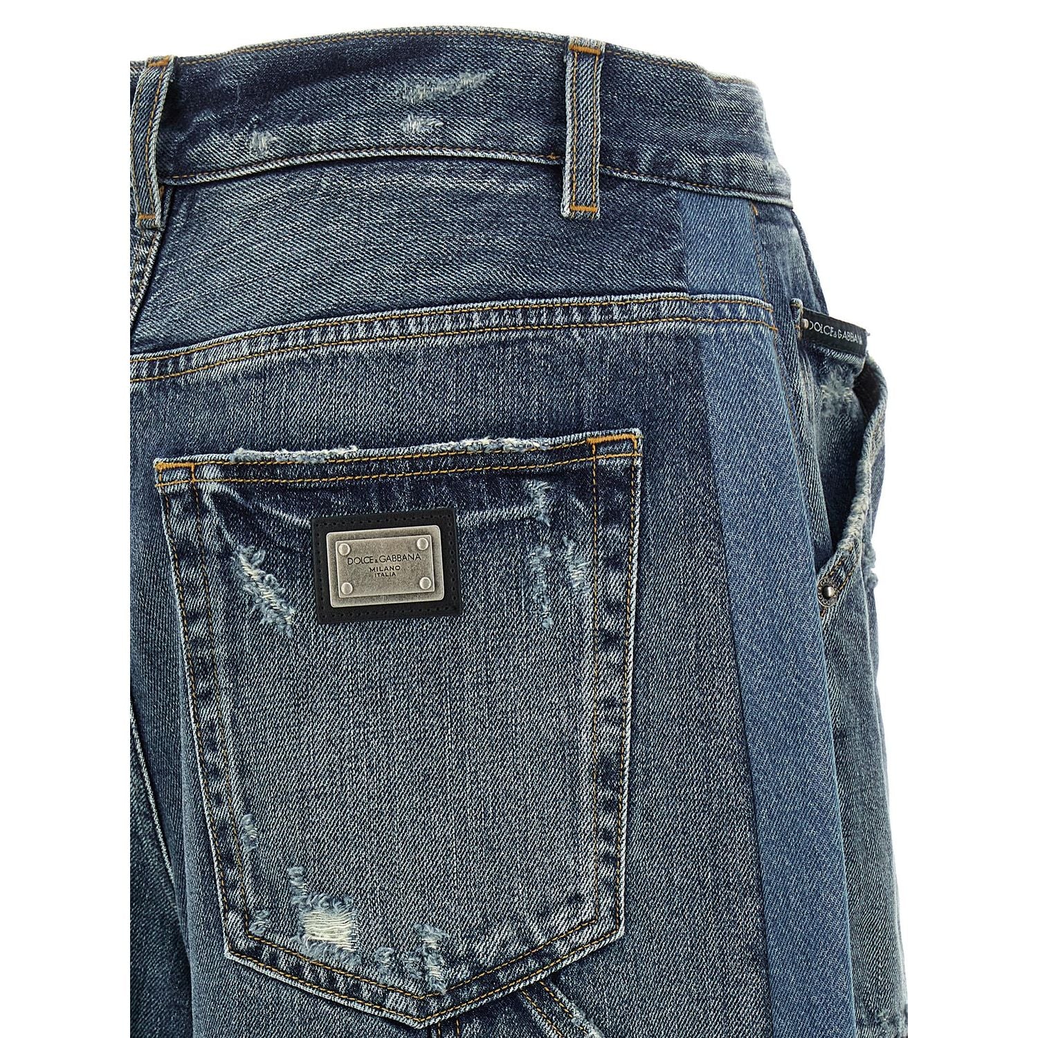 Dolce & Gabbana Blue Cotton Bermuda Shorts