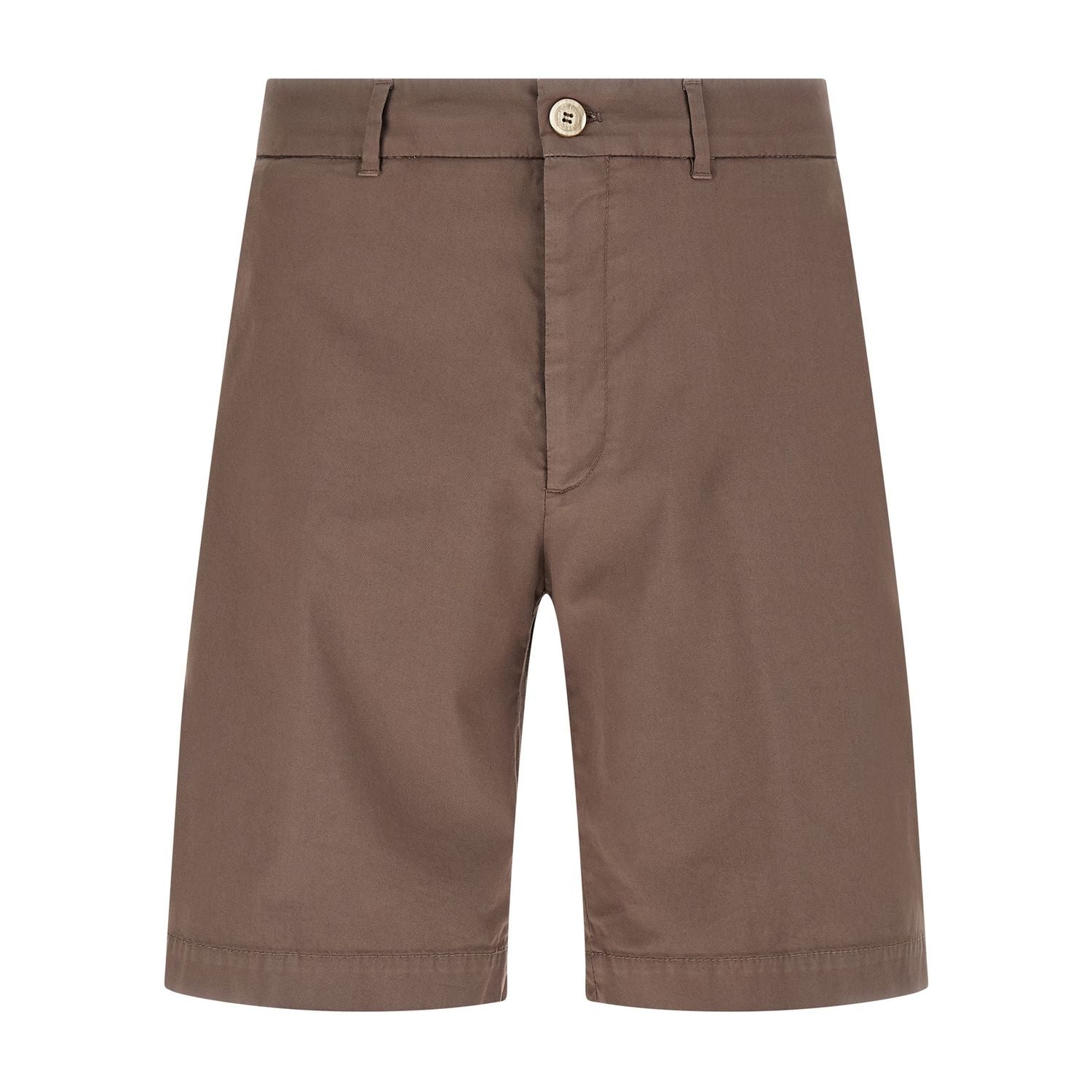 Brunello Cucinelli Brown Cotton Bermuda Shorts