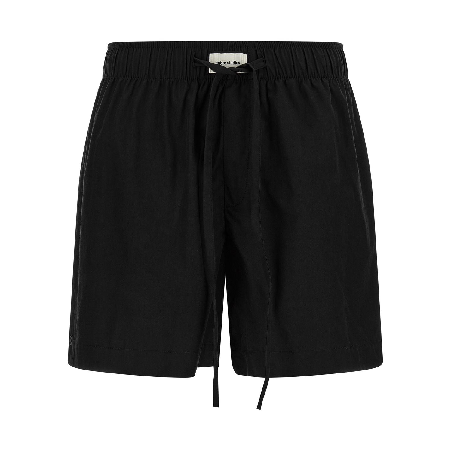 Entire Studios Black Cotton Bermuda Shorts