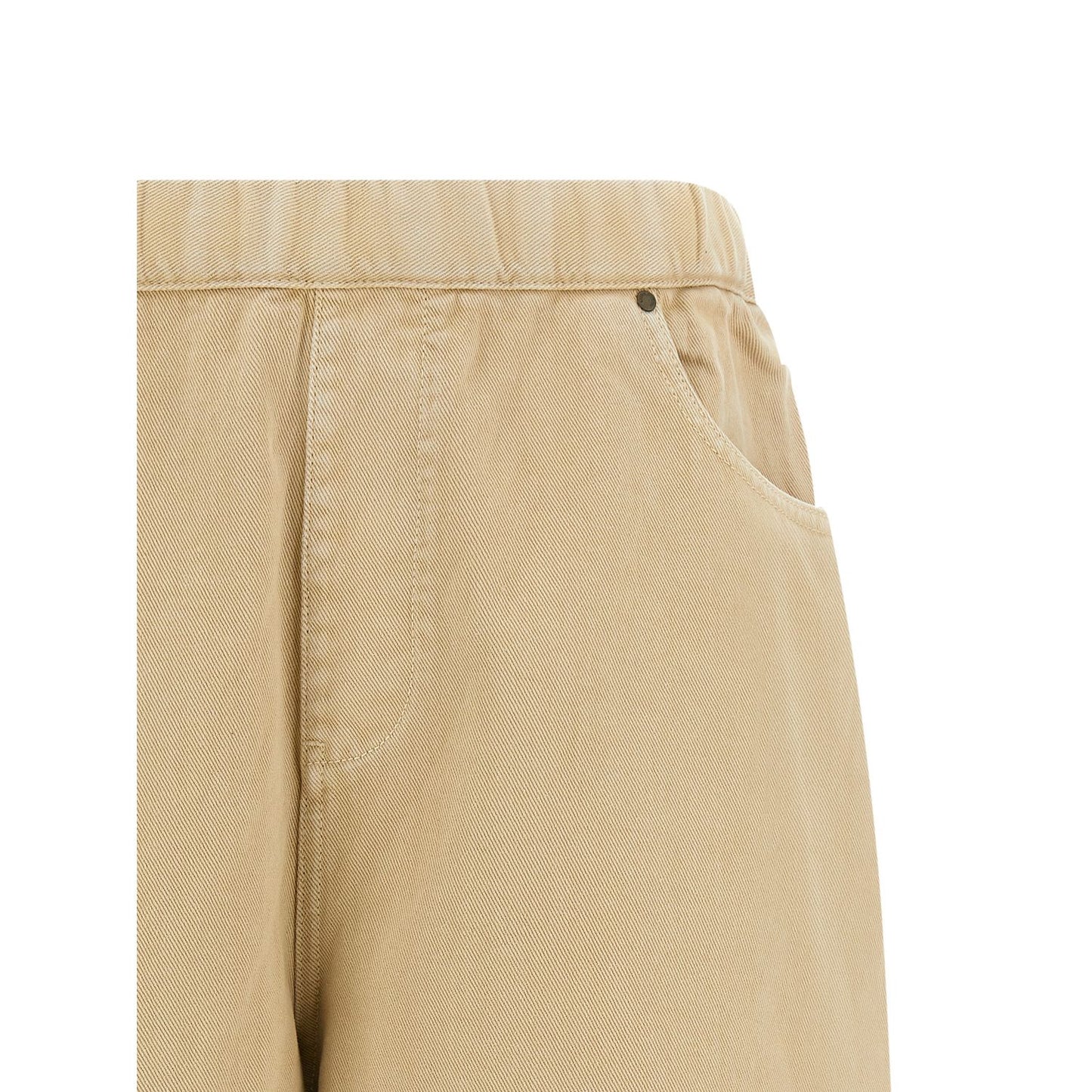 Entire Studios Beige Cotton Bermuda Shorts