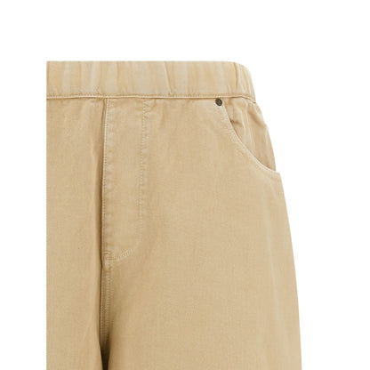 Entire Studios Beige Cotton Bermuda Shorts
