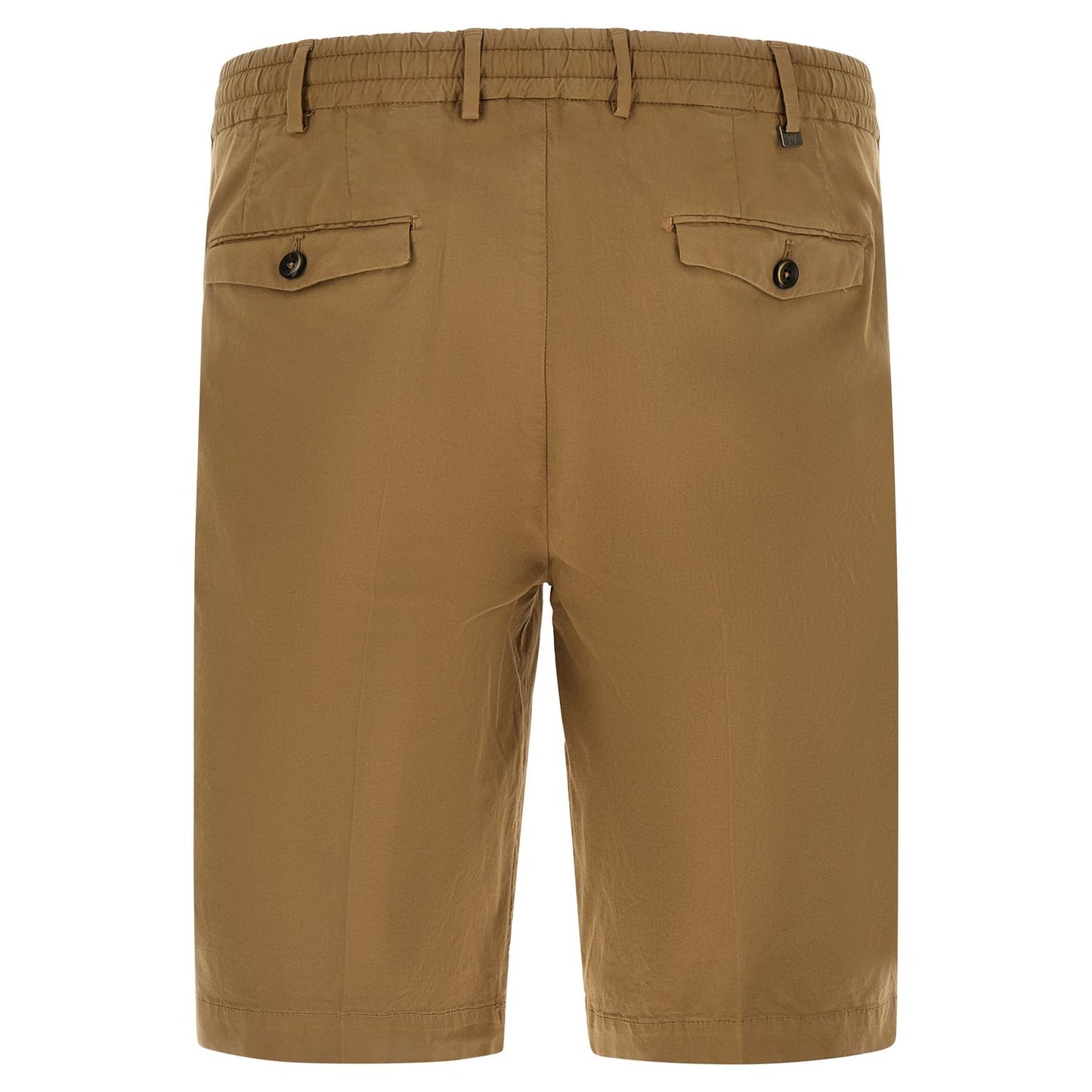 PT Torino Beige Cotton Bermuda Shorts
