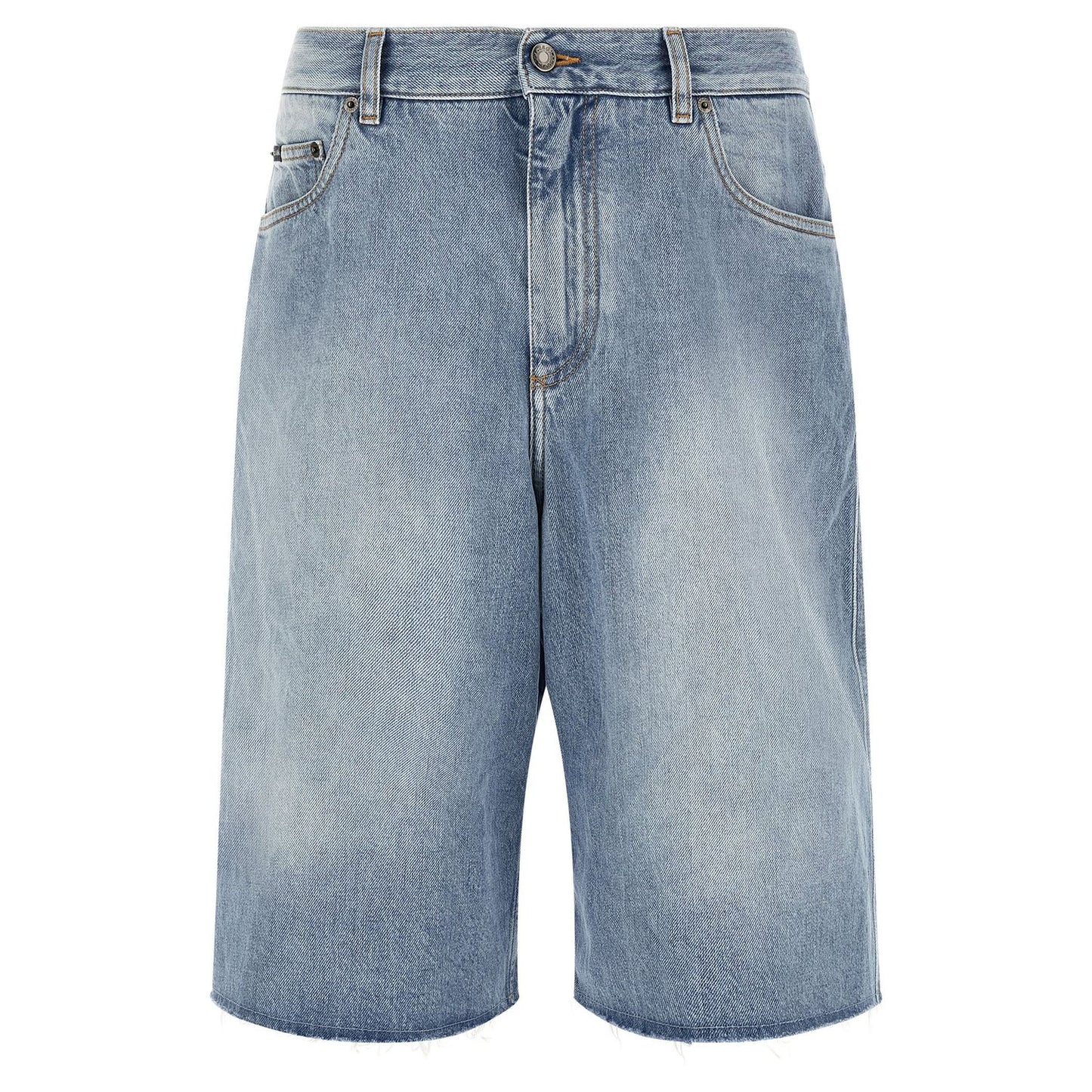 Dolce & Gabbana Blue Cotton Bermuda Shorts