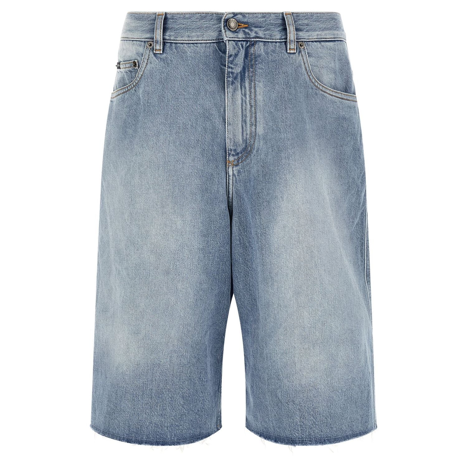 Dolce & Gabbana Blue Cotton Bermuda Shorts