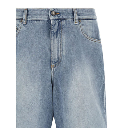 Dolce & Gabbana Blue Cotton Bermuda Shorts