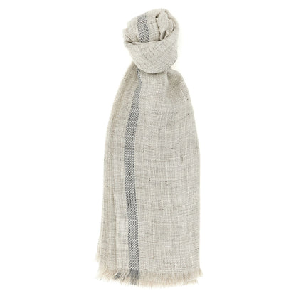 Brunello Cucinelli Gray Linen Scarf