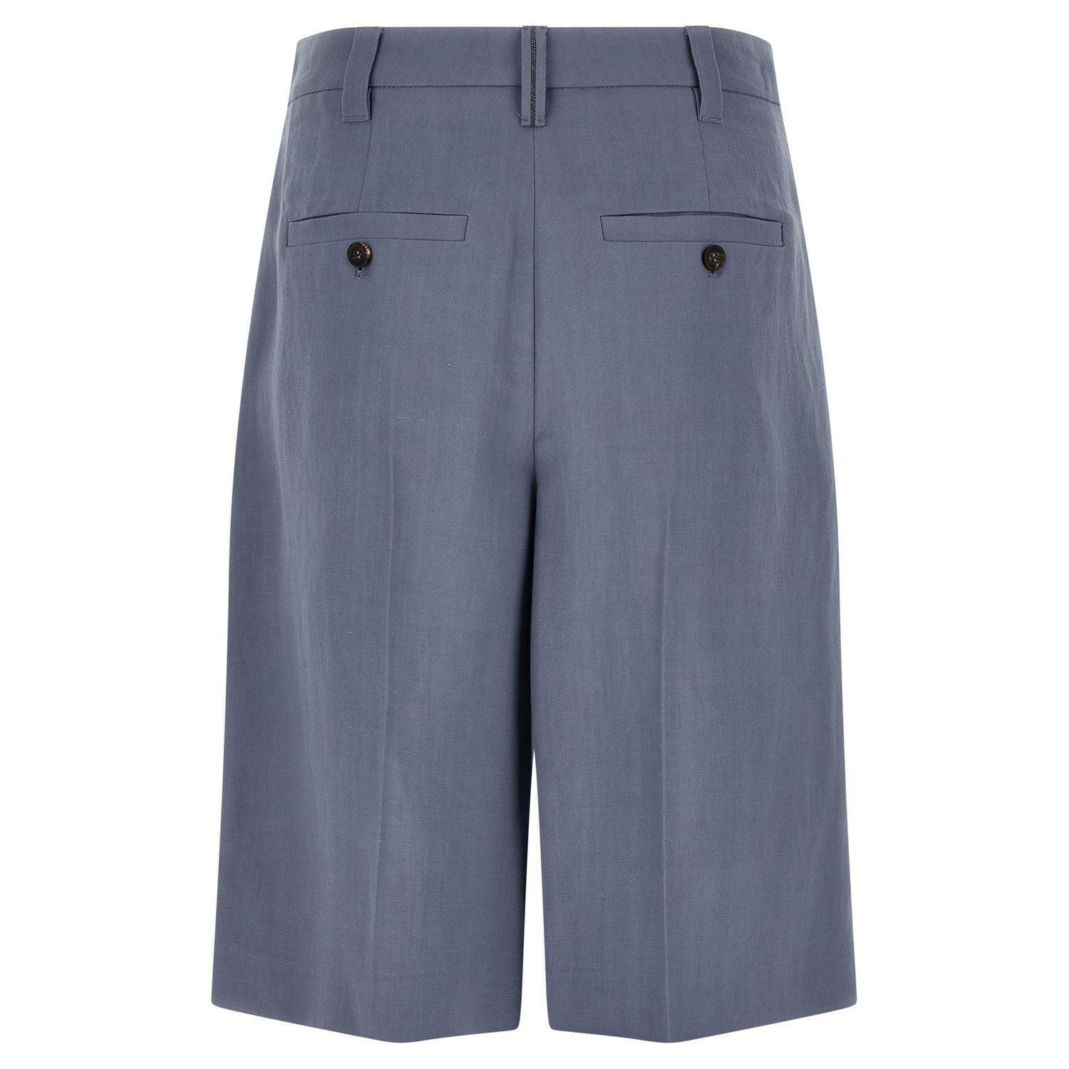 Brunello Cucinelli Blue Viscose Bermuda Shorts