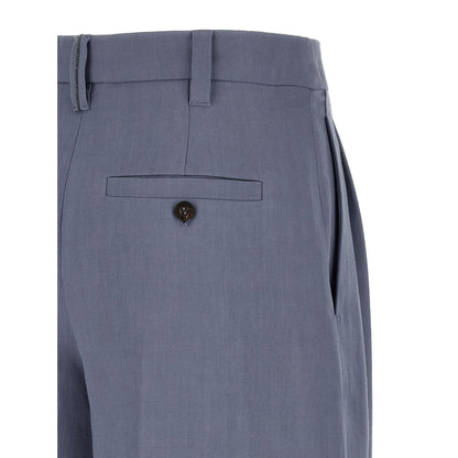 Brunello Cucinelli Blue Viscose Bermuda Shorts