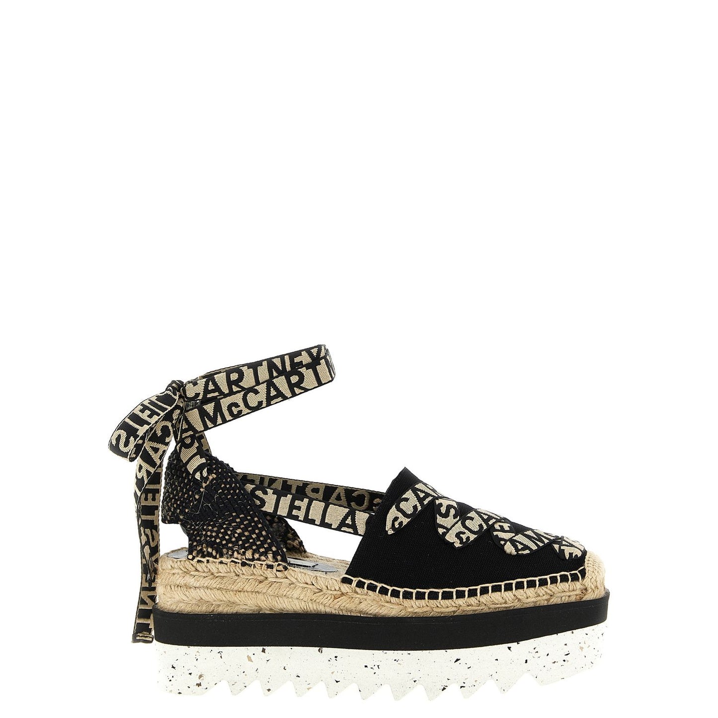 Stella McCartney Multicolor Cotton Wedge Sandals