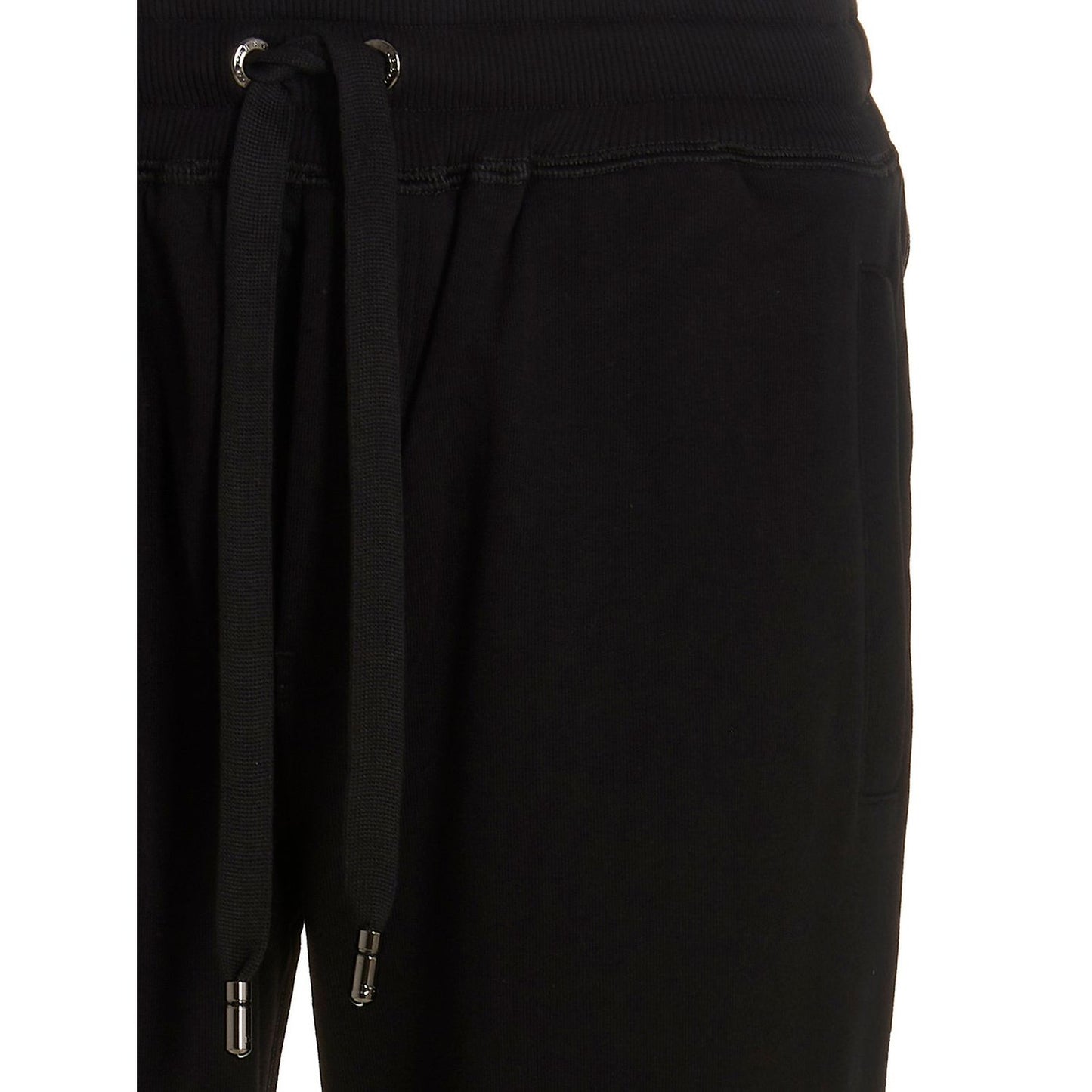 Dolce & Gabbana Black Cotton Joggers (Workout Pants)