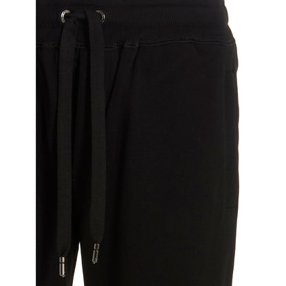 Dolce & Gabbana Black Cotton Joggers (Workout Pants)