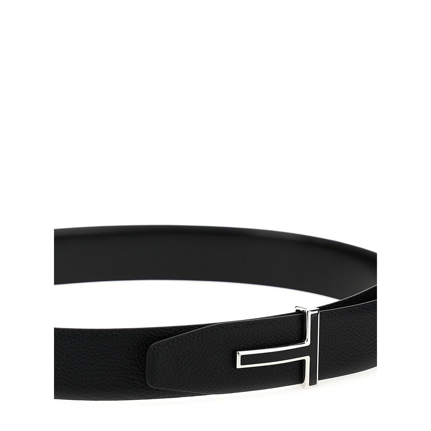 Tom Ford Black Calfskin Regular Belt