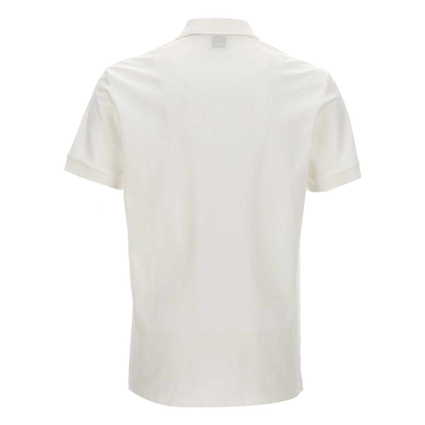 Burberry White Cotton Polo Shirt