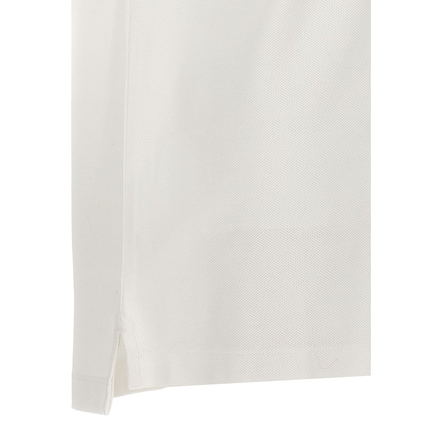 Burberry White Cotton Polo Shirt