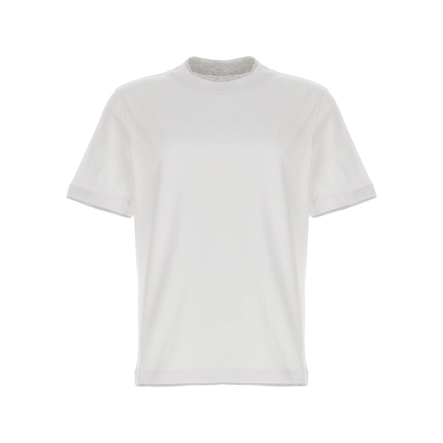 Brunello Cucinelli White Cotton T-Shirt