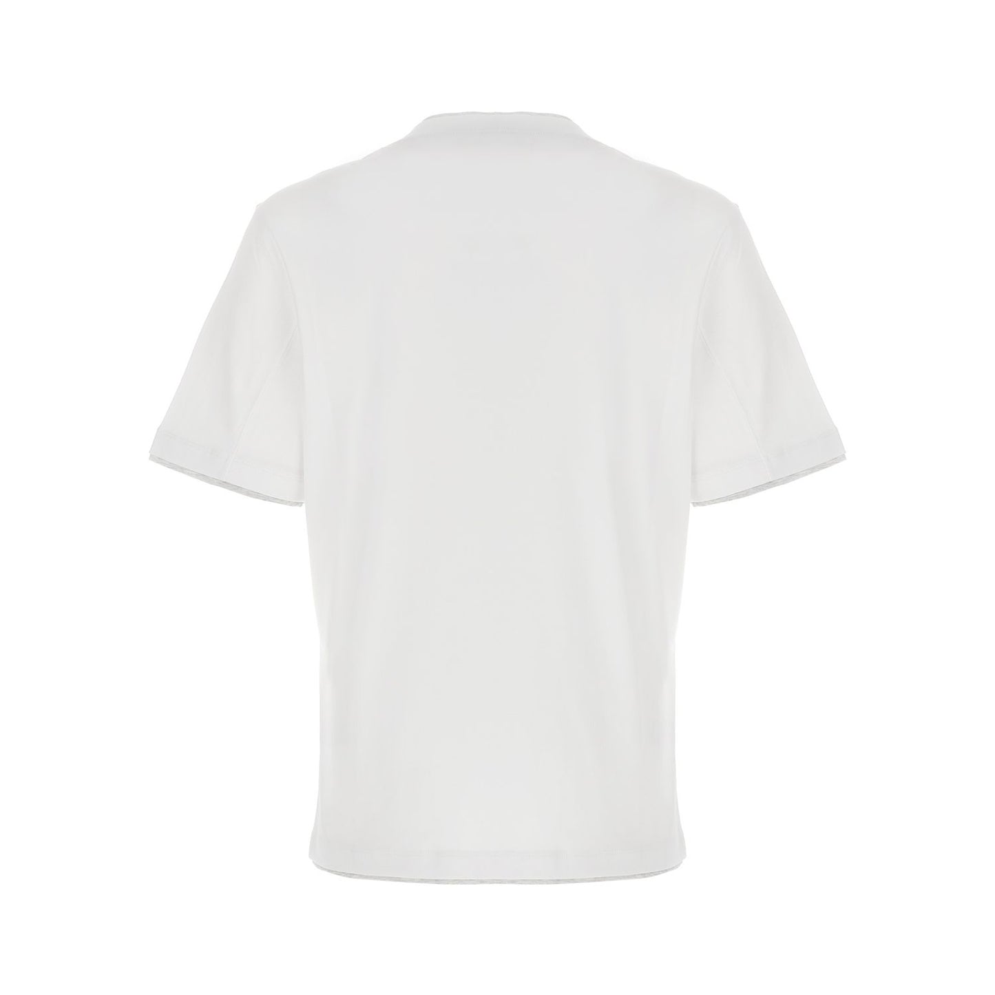 Brunello Cucinelli White Cotton T-Shirt