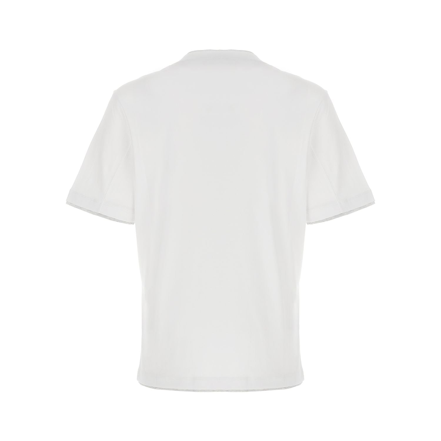 Brunello Cucinelli White Cotton T-Shirt