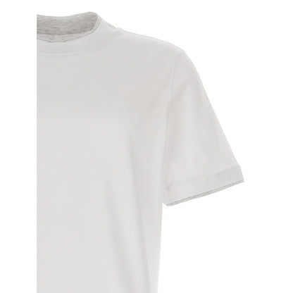 Brunello Cucinelli White Cotton T-Shirt