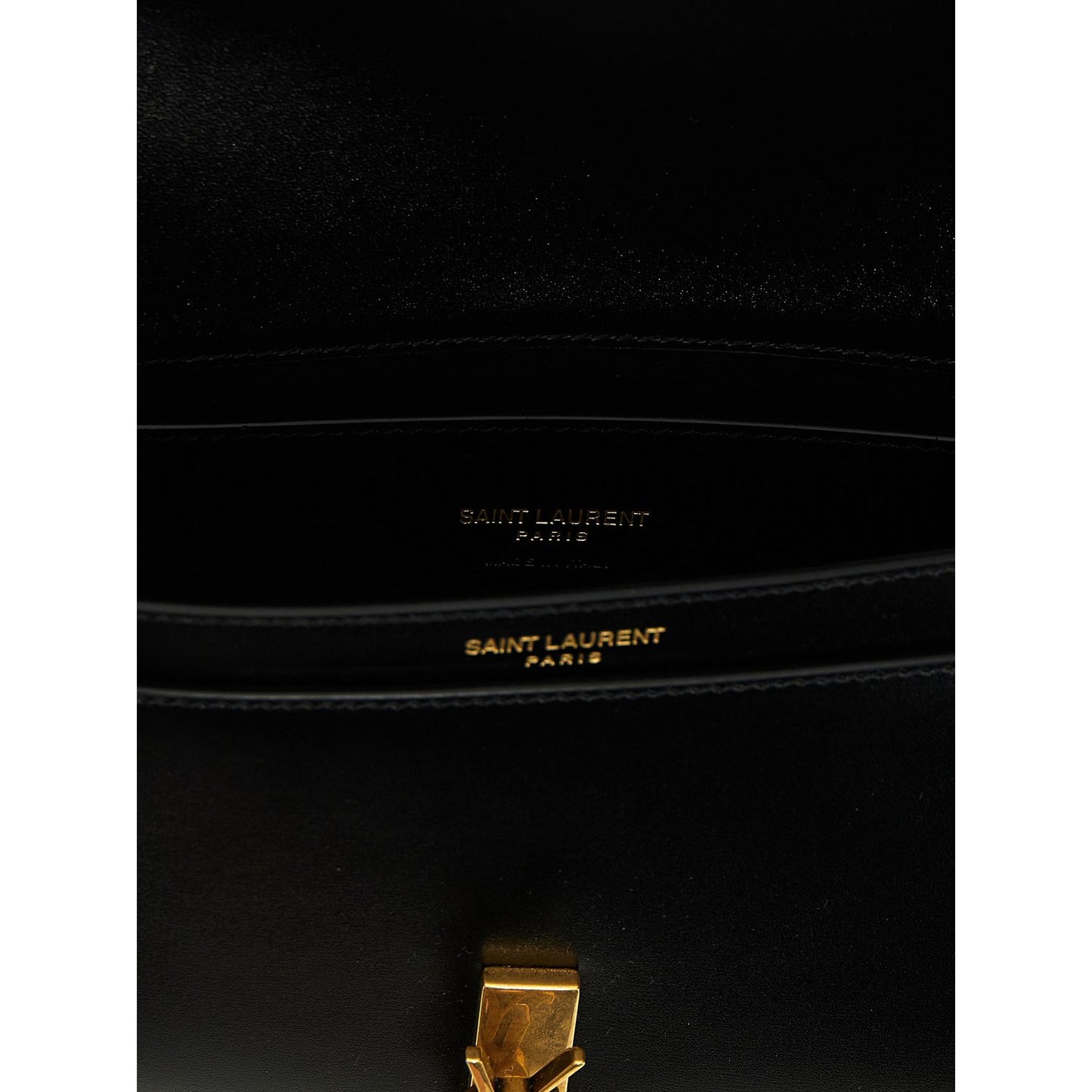 Saint Laurent Black Calfskin Shoulder Bag