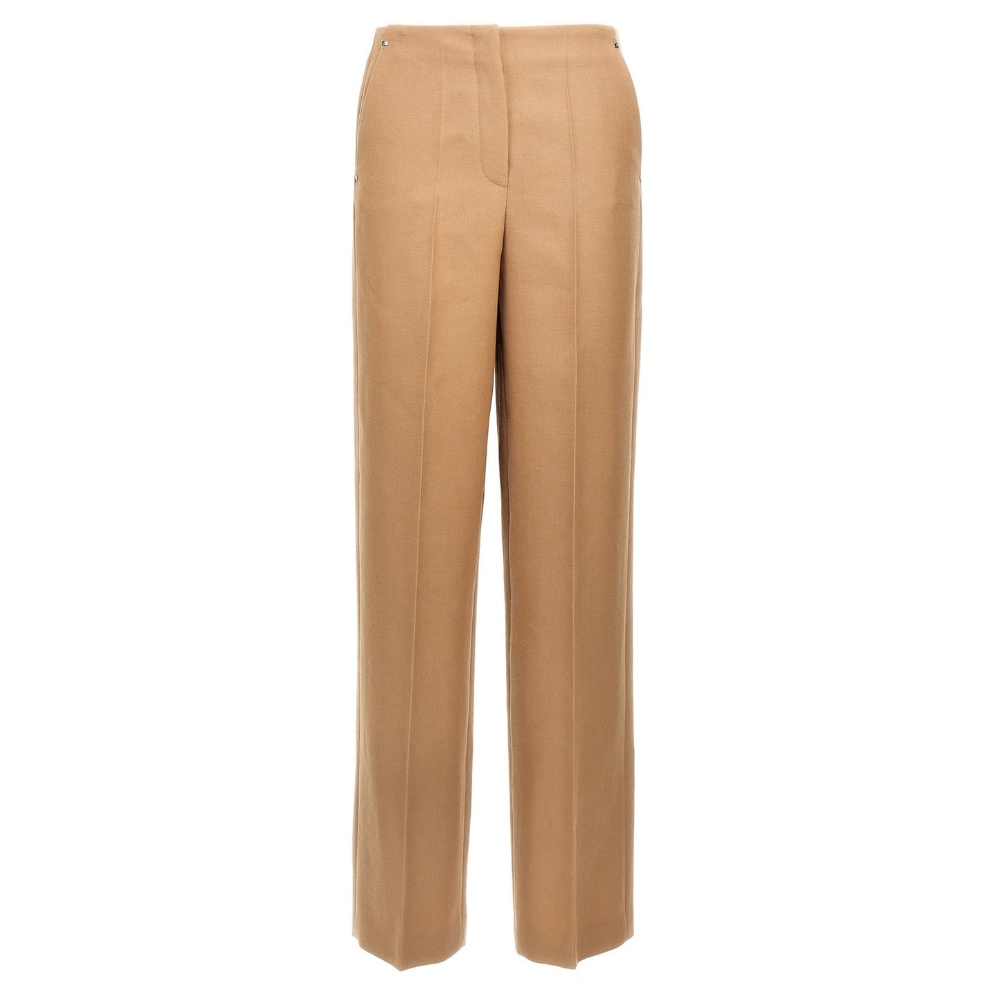 Fendi Beige Wool Dress Pants