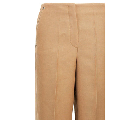 Fendi Beige Wool Dress Pants