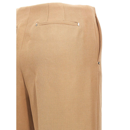Fendi Beige Wool Dress Pants