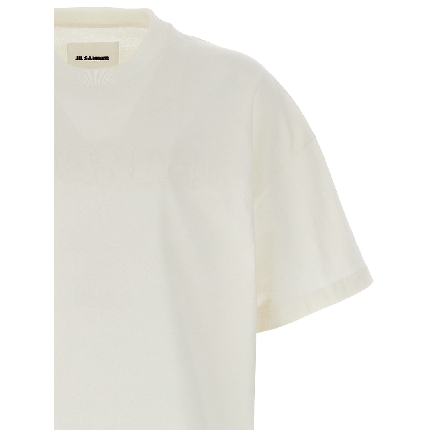 Jil Sander White Cotton T-Shirt
