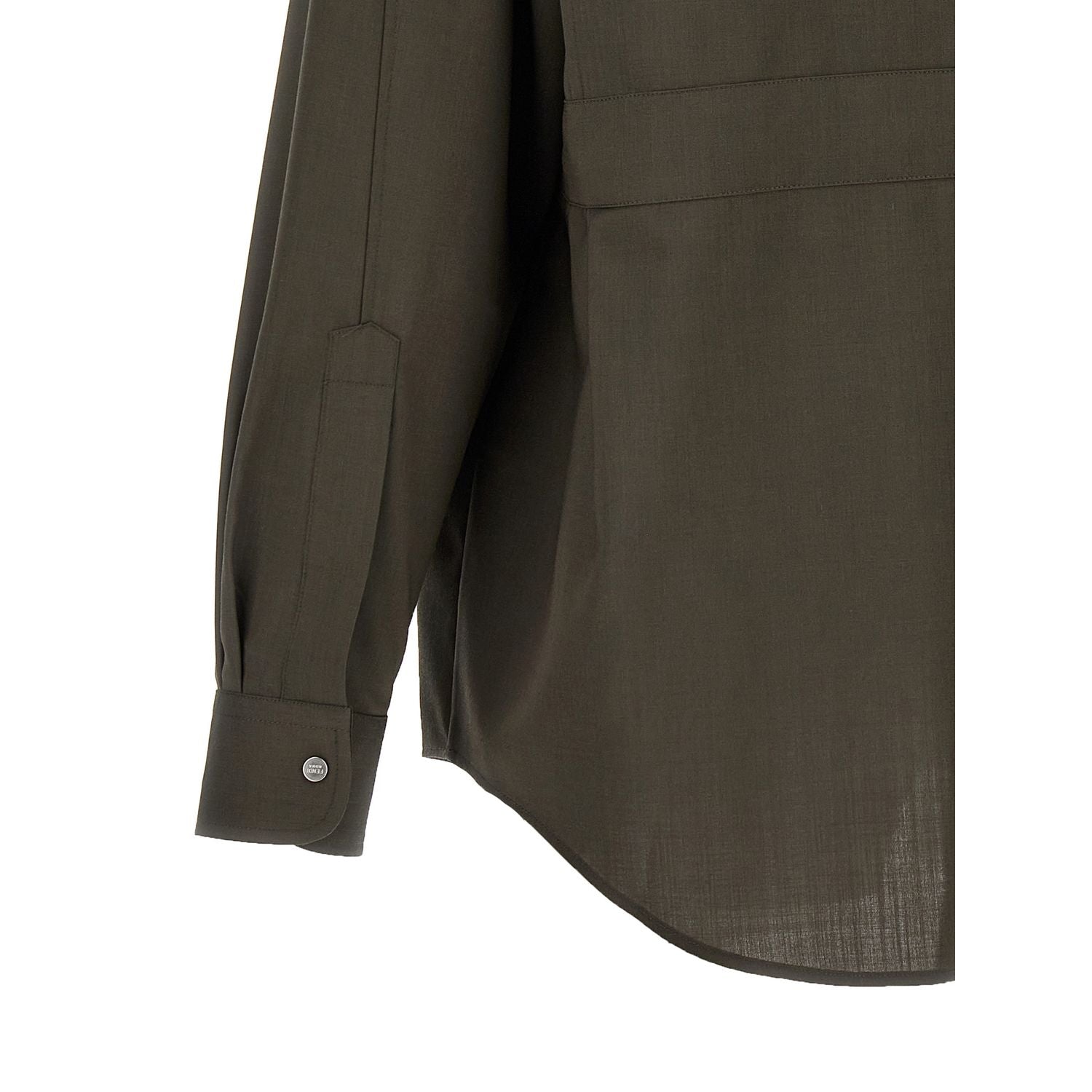 Fendi Bicolor Wool Blouse