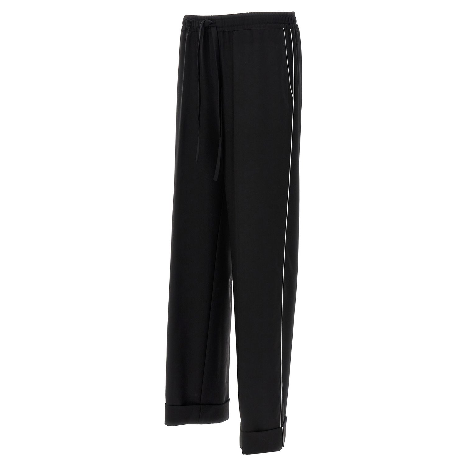 Dolce & Gabbana Black Virgin Wool Casual Pants