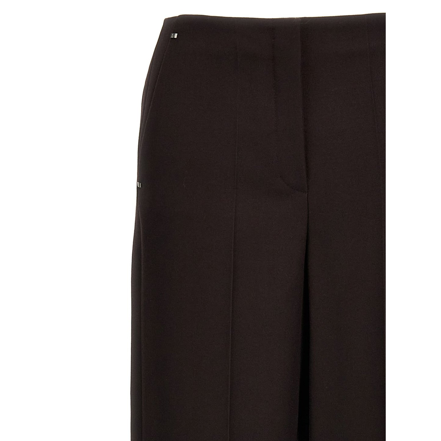 Fendi Purple Virgin Wool Dress Pants