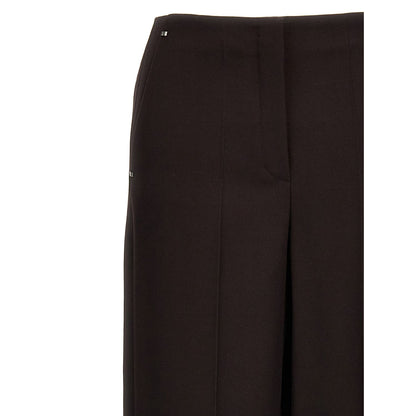 Fendi Purple Virgin Wool Dress Pants