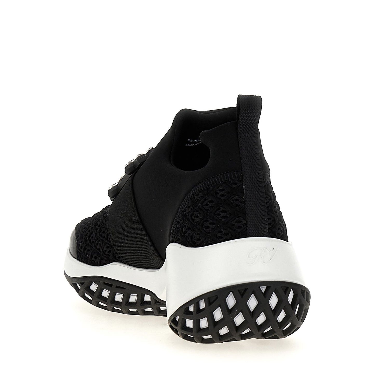 Roger Vivier Black Polyester Athletic Sneakers